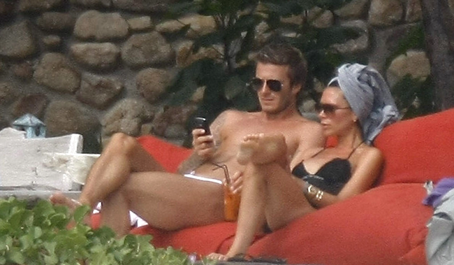 David si Victoria Beckham pe Insula Tracy