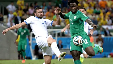 Grecia – Coasta de Fildeș 2-1. Calificare, în ultima secundă, în optimile Campionatului Mondial de fotbal