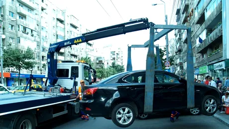 Taxa de recuperare a masinii parcate ilegal in Sectorul 1, mai mica