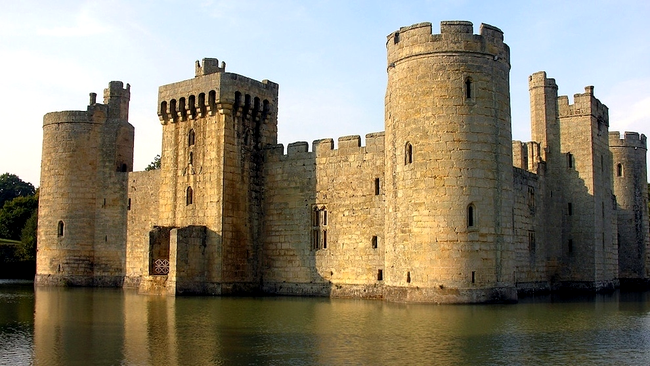 Castelul Bodiam în East Sussex, Anglia