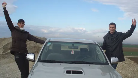 „Becali” de la Divertis face test-drive cu un pick-up, la Pro Motor