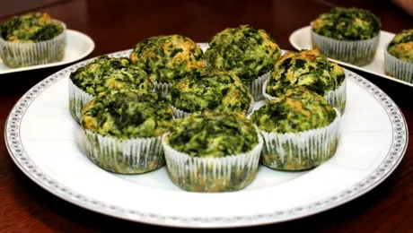 REŢETĂ: brioşe cu spanac şi urzici