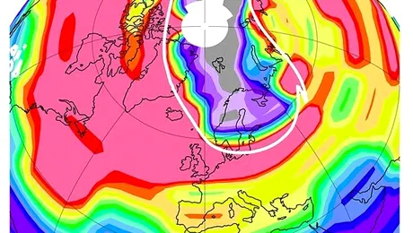 Gaura de ozon de dimensiunea unui continent in zona arctica