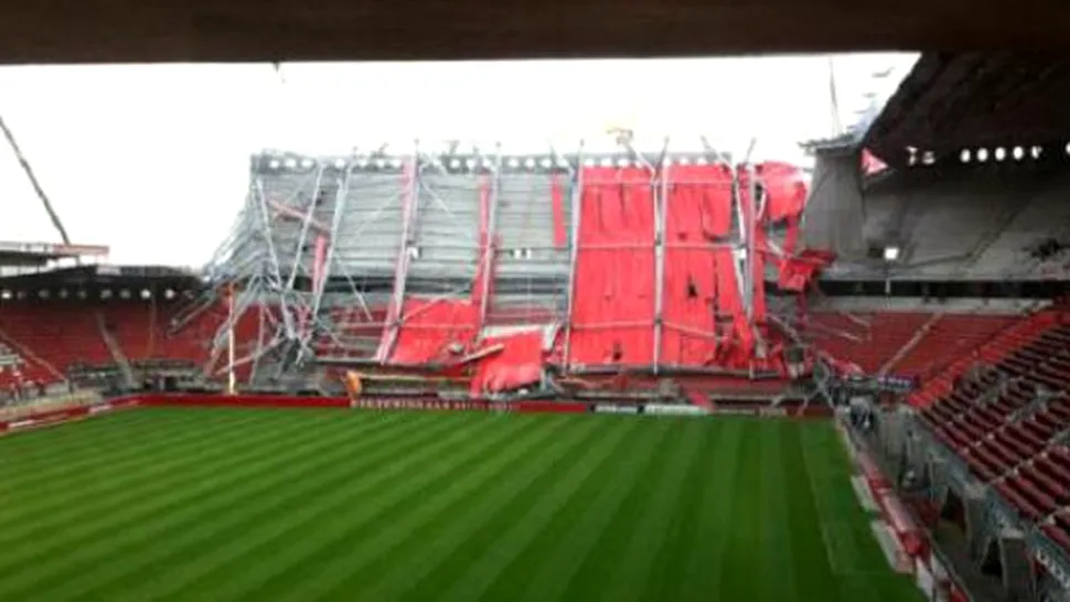 Acoperisul stadionului FC Twente s-a prabusit