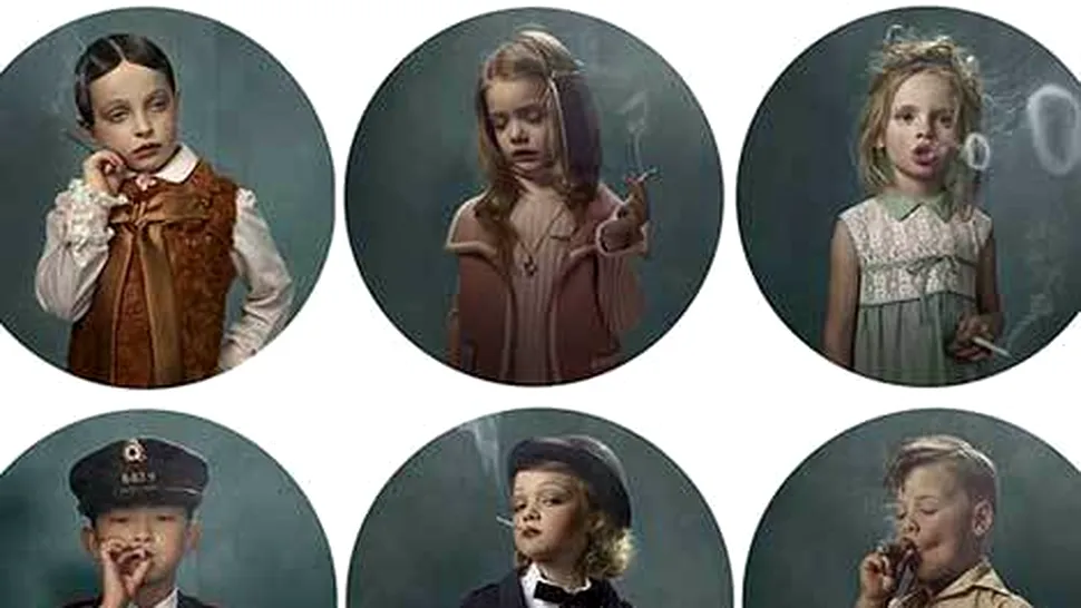 Imagini socante: Portrete de copii fumand! (Poze & Video)
