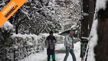Tatal lui Iri, in pijama pe strada – in plina iarna!