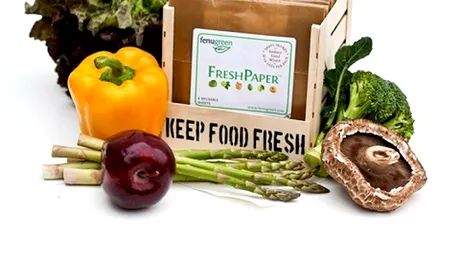 FreshPaper păstrează fructele și legumele proaspete, pentru un timp îndelungat