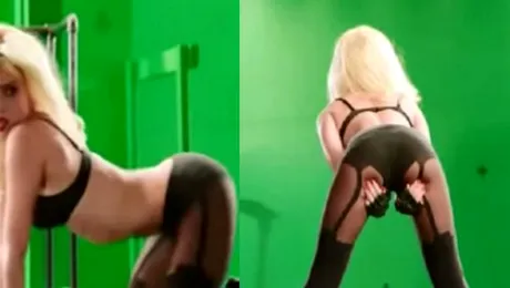 Cea mai cuminte actriţă de la Hollywood, striptease dezlănţuit în spatele camerelor de filmare!