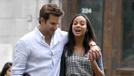 Bradley Cooper si Zoe Saldana, noul cuplu de la Hollywood