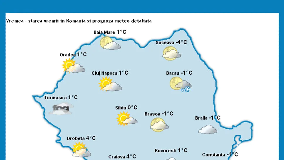 Vremea Apropo.ro in week-end: Frig, ninsori si viscol