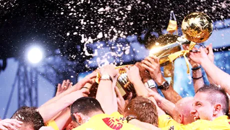 Cum au sarbatorit galatenii primul titlu de campioana a Romaniei (Video)