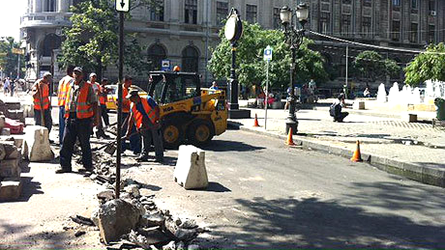 Zona Univeristate și bulevardul Magheru sunt în plin proces de modernizare