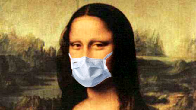 Mona Lisa si gripa porcina