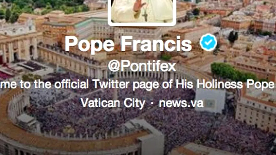 Papa are 5 milioane de followeri pe Twitter