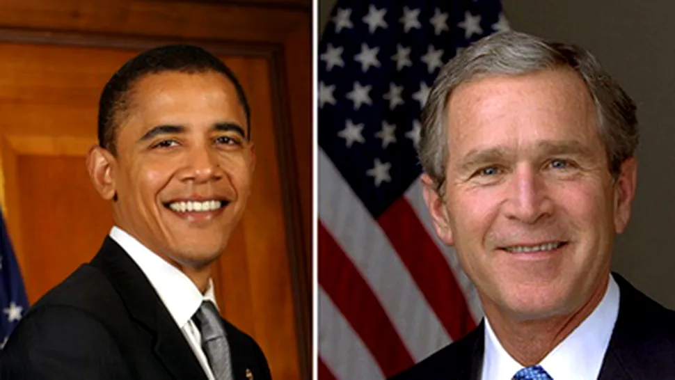 Bush a folosit dezinfectant dupa ce i-a strans mana lui Obama