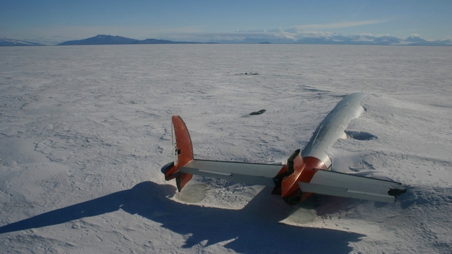 Rămășițele Pegasus din McMurdo Sound, Antarctica