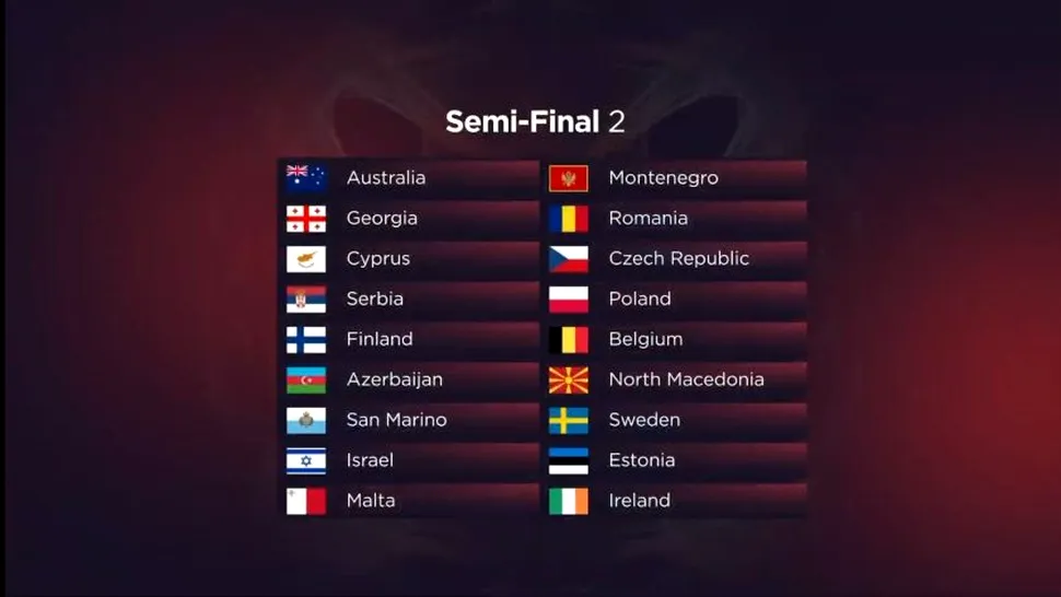 Eurovision 2022: România va concura în a doua semifinală