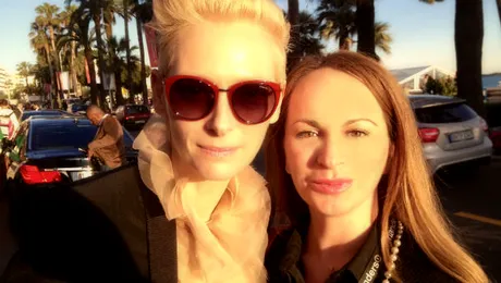 Delia Antal a petrecut cu actriţa Tilda Swinton la Grand Prix-ul de la Monaco