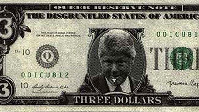 Bancnota de trei dolari