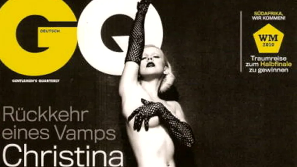 Christina Aguilera s-a dezbracat pentru fanii germani