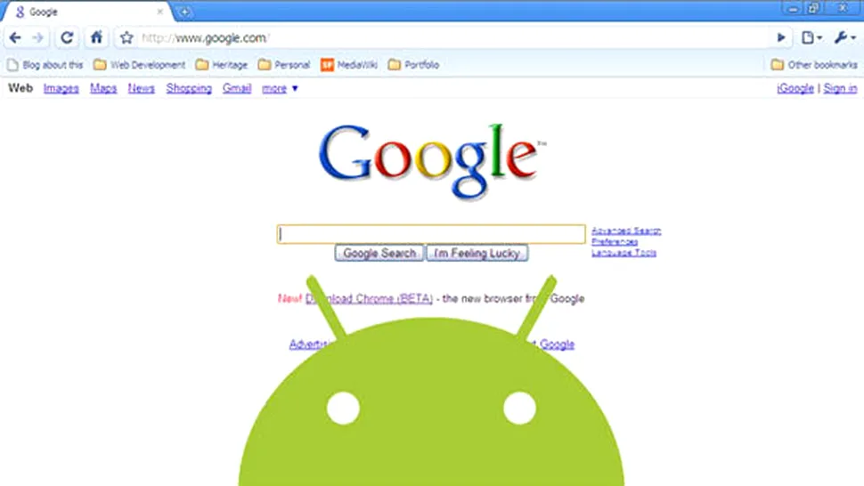 Google lucreaza sa integreze browser-ul Chrome pe sistemele Android