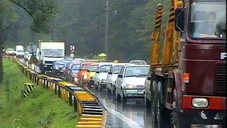 Se circula cu greutate intre Ploiesti si Brasov pe DN1