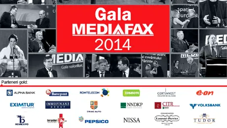Agenţia de presă Mediafax premiază valorile anului la „Gala Mediafax 2014 – Gala valorilor”