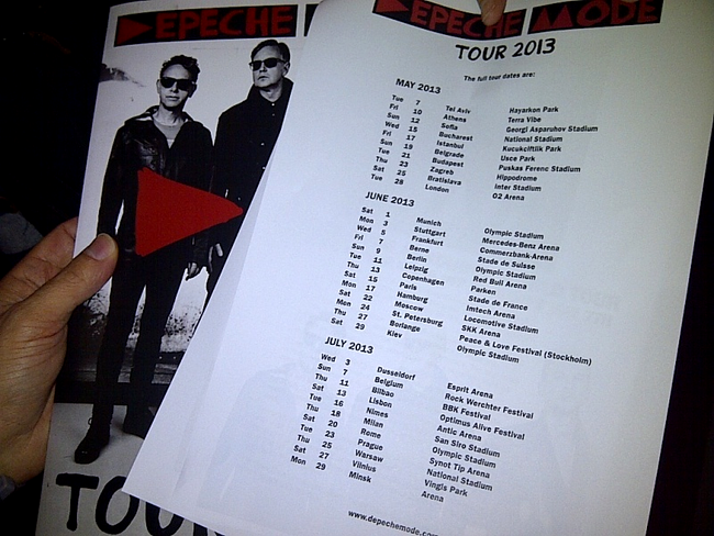 Concert Depeche Mode la București, pe 15 mai 2013
