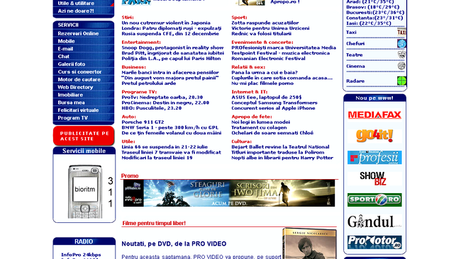 Portalul Apropo.ro, in 2007