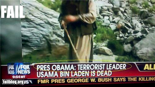 Greseala la numele lui Osama ben Laden