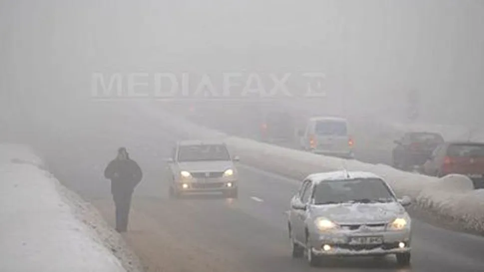 Cod galben de ceață în București și în mai multe județe din țară