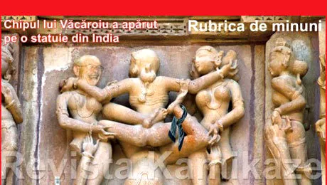Chipul lui Văcăroiu a apărut pe o statuie din India! Senzațional: nu avea nasul roșu!
