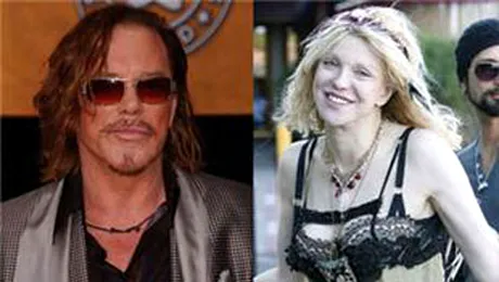 Mickey Rourke si Courtney Love se intalnesc in secret