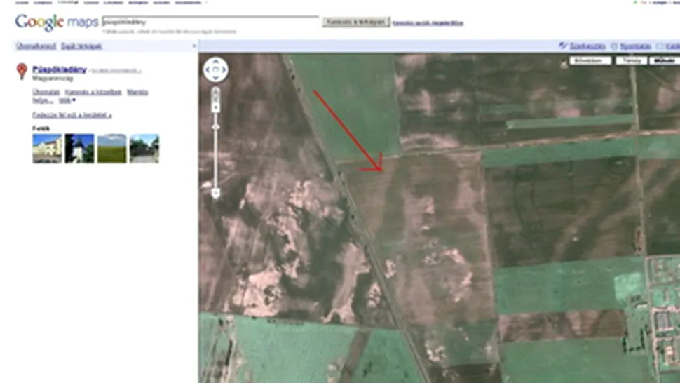 Chipul lui Iisus pe un camp din Ungaria, surprins de Google Earth
