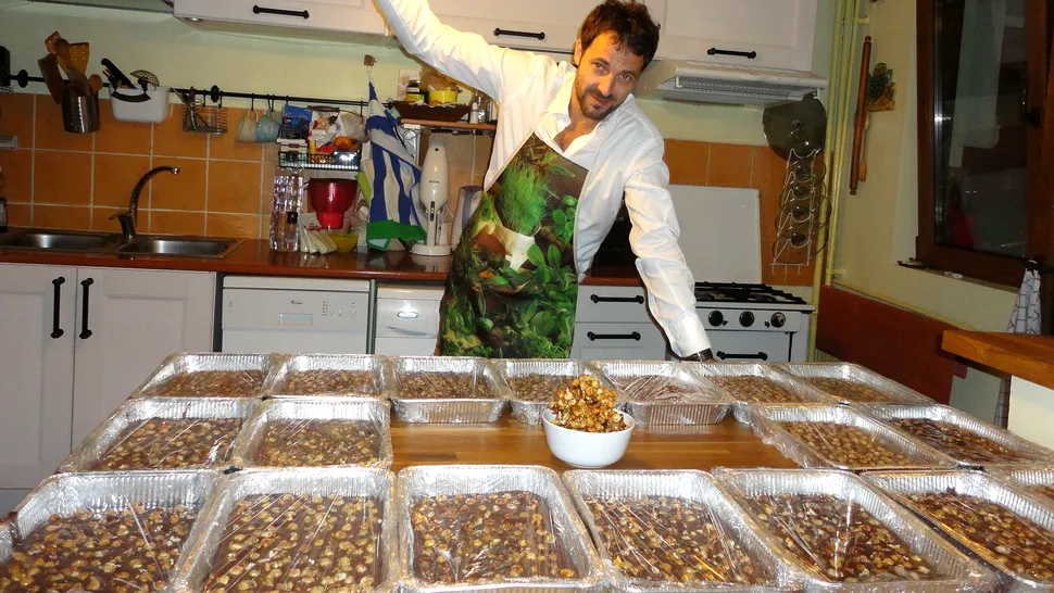 Andrei Aradits a făcut 18 tăvi de ciocolată de casă