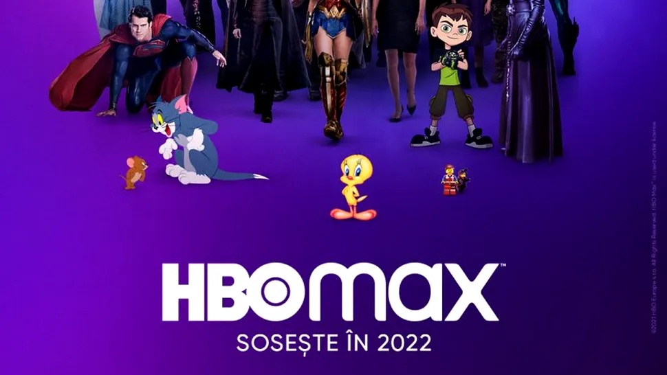 HBO Max, platforma de streaming premium a WarnerMedia, lansată pe 8 martie în România