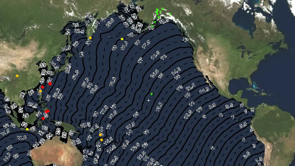 Oceanul Pacific, plin de valuri tsunami provocate de seismul din Chile