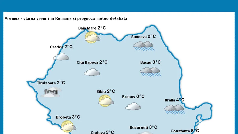 Vremea Apropo.ro: Va fi din nou frig si va ninge viscolit!