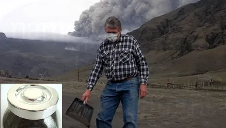 Cenusa vulcanului islandez Eyjafjoll, de vanzare la borcan!