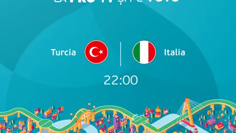 UEFA Euro 2020: Campionatul începe vineri pe Pro TV și Voyo