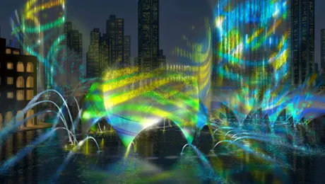 Fantana din Dubai, o alta minune a lumii? (Video)