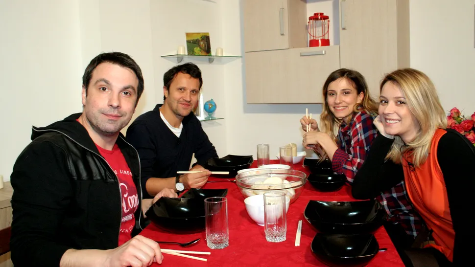 Alexandru Papadopol, Dana Rogoz, Diana Dumitrescu şi Dorian Boguţă au pregătit meniuri sofisticate la „Cireaşa de pe tort”