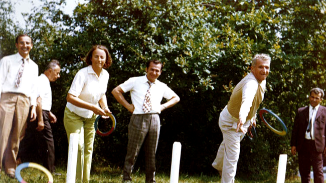 Nicolae si Elena Ceausescu impreuna cu Ion Iliescu 