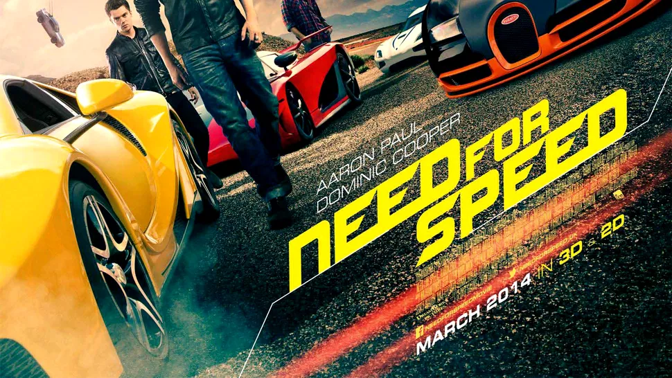 „Need for Speed” şi „The Hunger Games:Catching with fire”, pentru prima oară pe micul ecran 