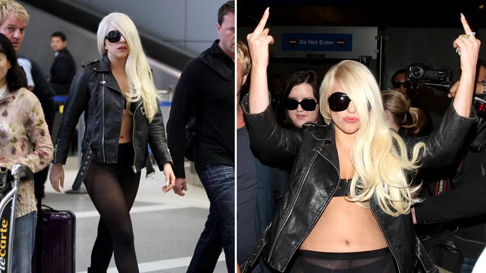 Lady Gaga, în cea mai dizgrațioasă ținută, face gesturi indecente