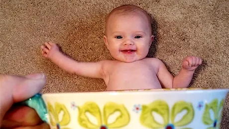 Bebelușii în căni fac furori pe internet (Poze)