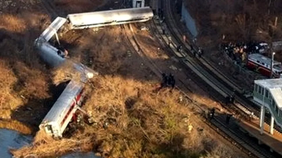 Un tren a deraiat în New York: cel puțin 4 morți și peste 60 de răniți