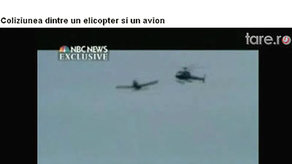 Accidentul dintre elicopter si avion din SUA, acum si VIDEO!