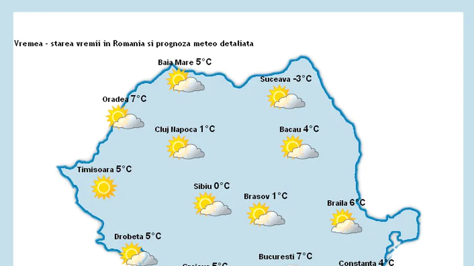 Vremea Apropo.ro: Gata cu temperaturile mari si cerul senin!
