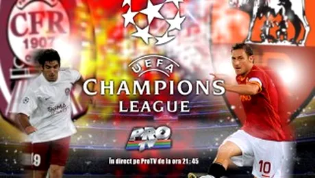 CFR Cluj – AS Roma! VEZI ECHIPELE DE START(Prosport)